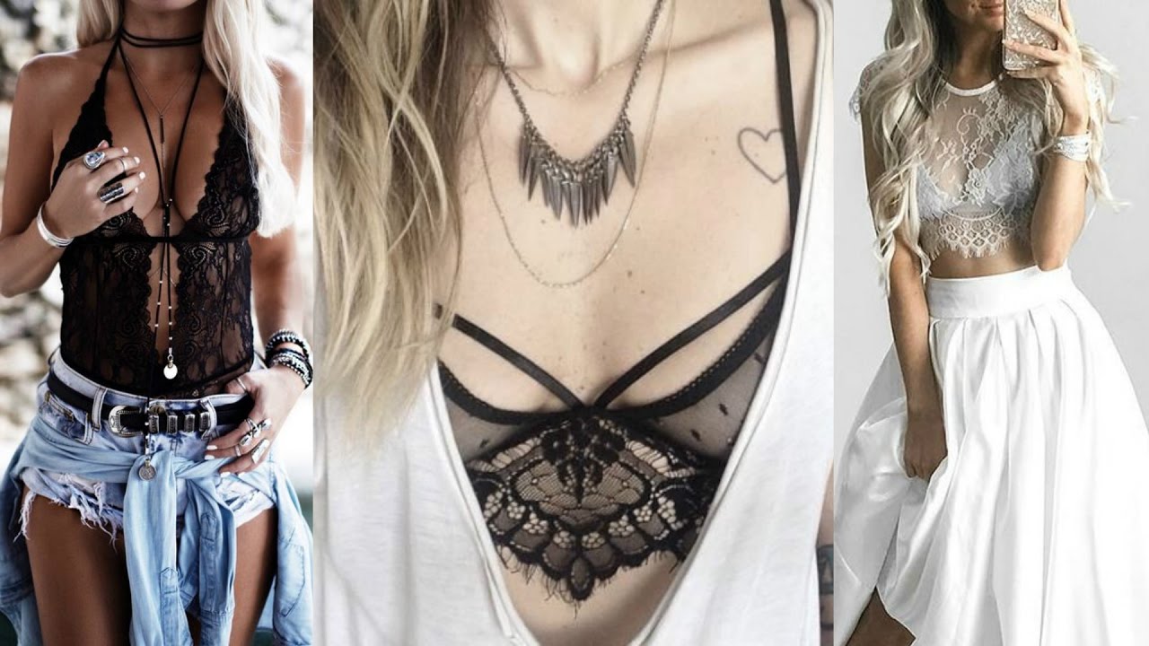 bralette pizzo outfit