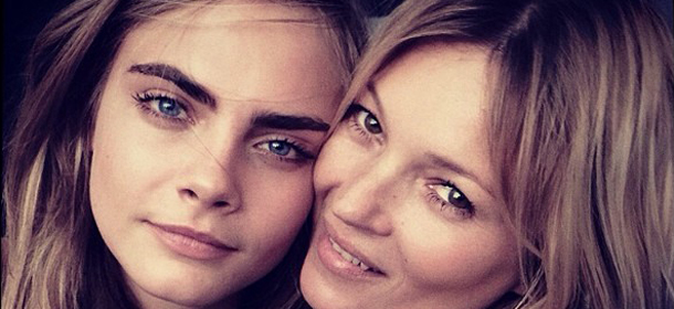 Cara Delevingne e Kate Moss