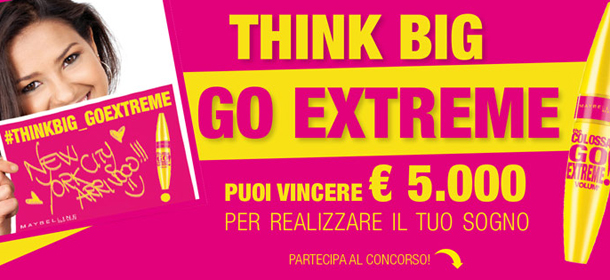 Maybelline concorso Go Extreme