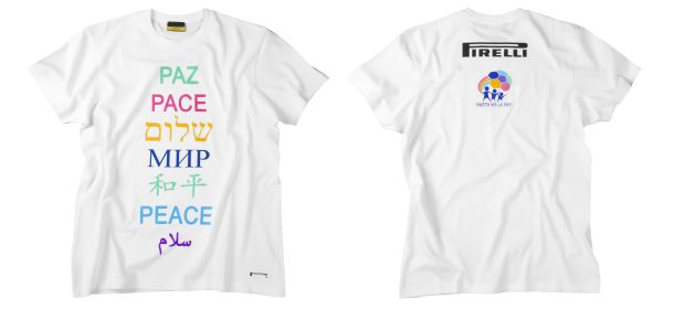 Pirelli PZero: una t-shirt dedicata alla "Partita per la Pace"