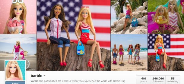 Barbie protagonista social della moda: ora è anche su Instagram