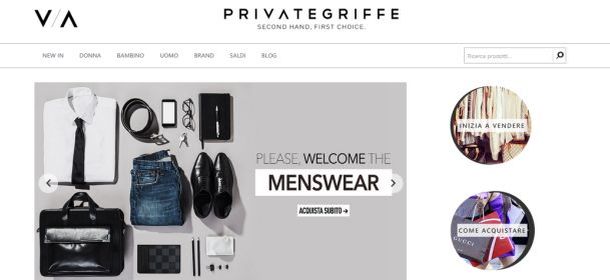 Privategriffe apre agli uomini: moda griffata per fashion lovers