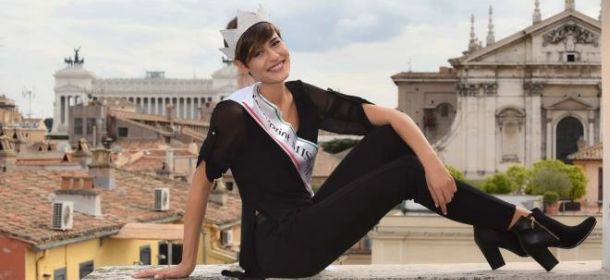 La nuova Miss Italia Alice Sabatini inaugura Anteprima RomaSposa 2016