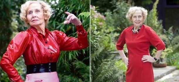 Jane Whitlock, la modella 95enne spopola sul web: "Indosso capi in latex e sono fantastica"