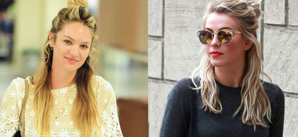 Tendenze capelli 2016, l'half bun continua a trionfare