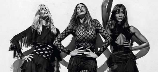 Balmain: Naomi Campbell, Cindy Crawford e Claudia Schiffer per la Primavera/Estate 2016