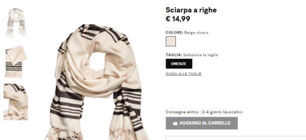 H&M finisce sotto accusa per una sciarpa che ricorda il tallit, lo scialle di preghiera ebraico