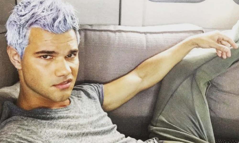 Taylor Lautner: capelli color minipony sul set di Scream Queens