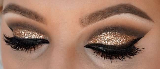 Capodanno 17 Idee Make Up Glitter Cut Crease Velvet Style