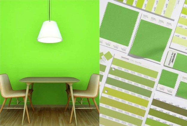 Pantone 2017: idee per utilizzare il greenery in casa [foto ... Colori pareti 2017