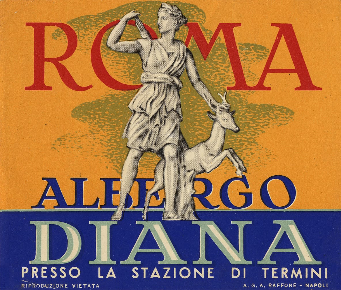 Il vecchio logo dell'Hotel Diana