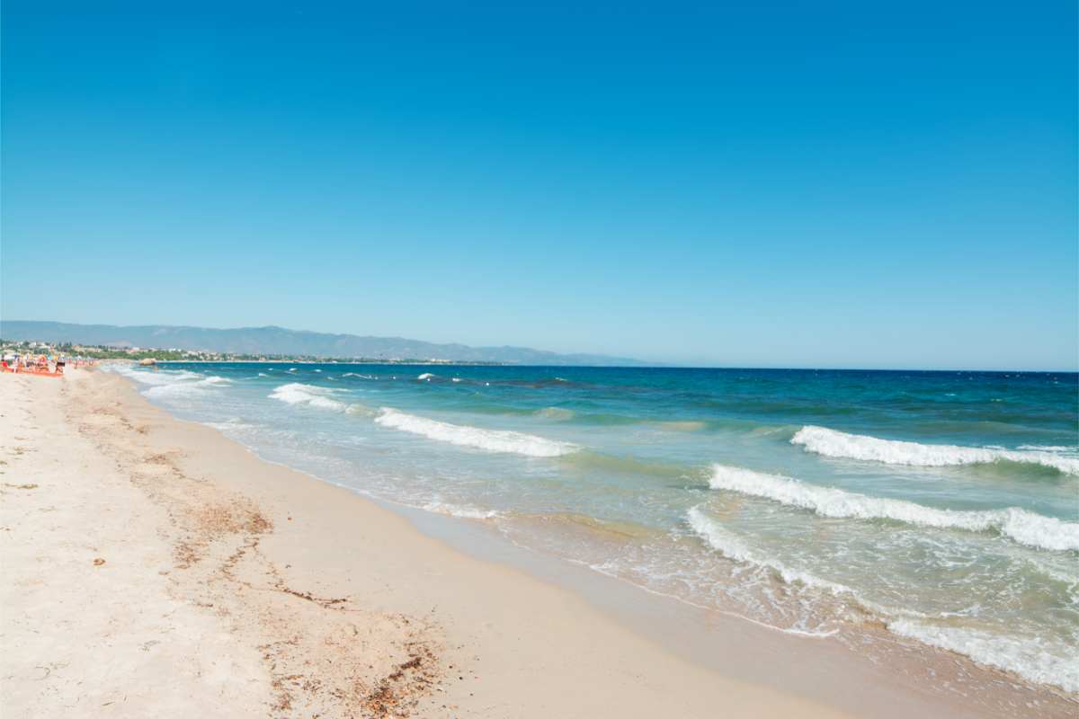 spiaggia sabbia bianca italia