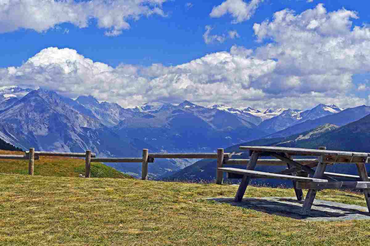 Panorama sulle Alpi Italiane