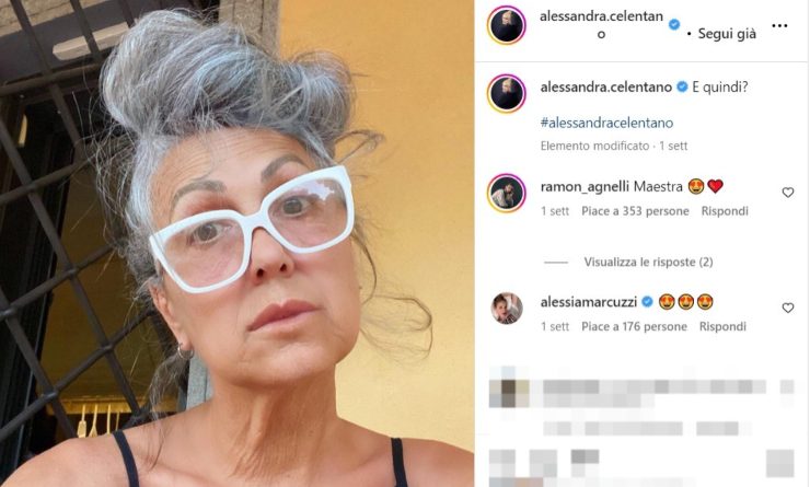 Alessandra Celentano, selfie al naturale