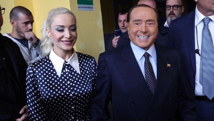 silvio berlusconi con marta fascina