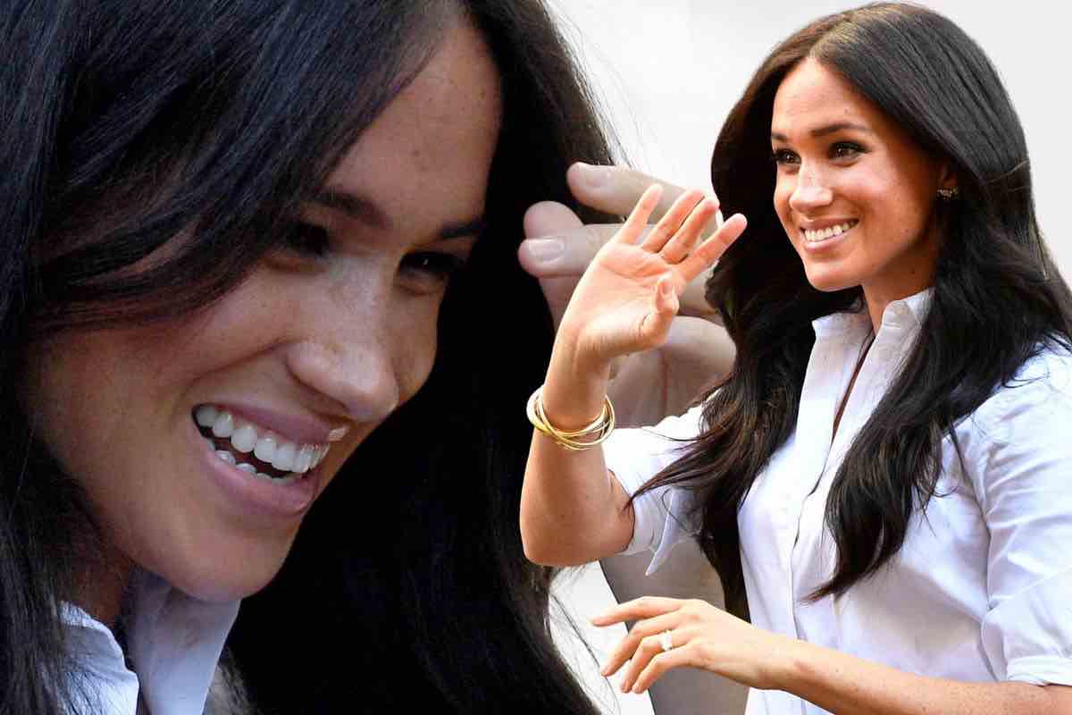 meghan markle particolare nel viso