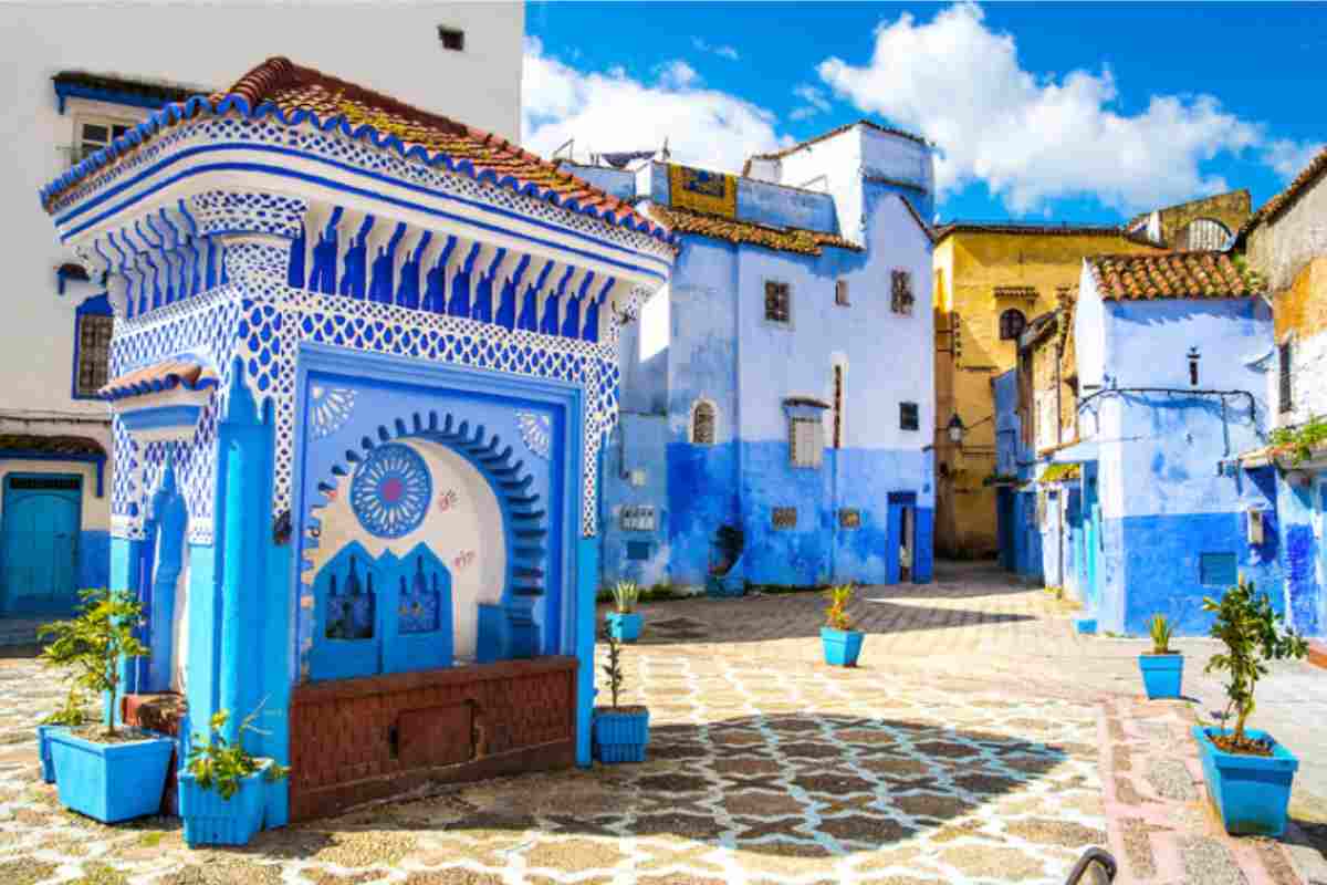 città super colorata in Marocco