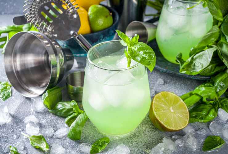cocktail Gin Basil Smash