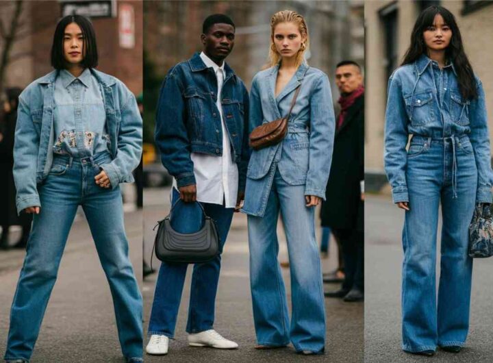 Jeans in primo piano: le tendenze street style dalle sfilate di New York